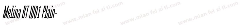Melina BT W01 Plain字体转换